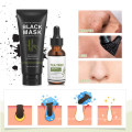 OEM Deep Cleansing Blackhead Peel Off Charcoal Face Mask mit 3-in-1 Blackhead Remover Mask mit Pinsel &amp; Teebaumserum